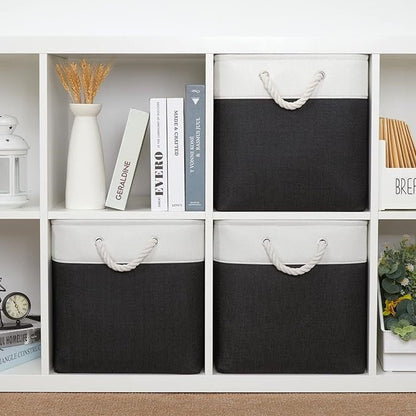 Panier à Linge - LingeBox™ - Blanc & Noir - Univers Maison