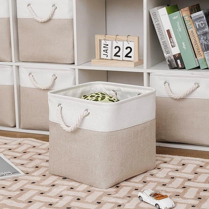 Panier à Linge - LingeBox™ - Blanc & Rose - Univers Maison