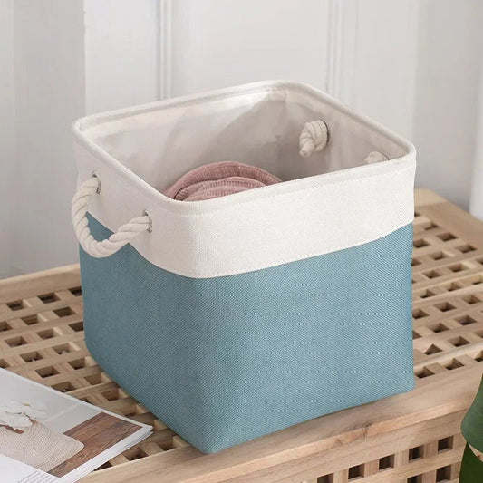 Panier à Linge - LingeBox™ - Blanc & Vert - Univers Maison