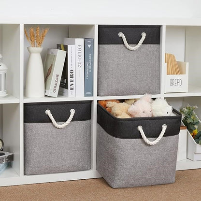 Panier à Linge - LingeBox™ - Noir & Gris - Univers Maison