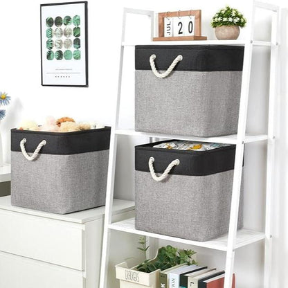 Panier à Linge - LingeBox™ - Noir & Gris - Univers Maison