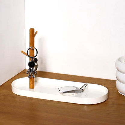 Plateau de Rangement - BranchOvalTray™ - Blanc - Univers Maison