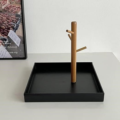 Plateau de Rangement - BranchRectaTray™ - Noir - Univers Maison