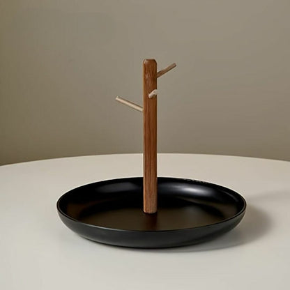 Plateau de Rangement - BranchRoundTray™ - Noir - Univers Maison